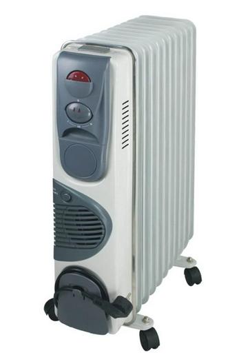 Eļļas radiātrs ar 9 ribām / sekcijām OH52 ar ventilātoru ( Būs pieejams no 04.12.2010)